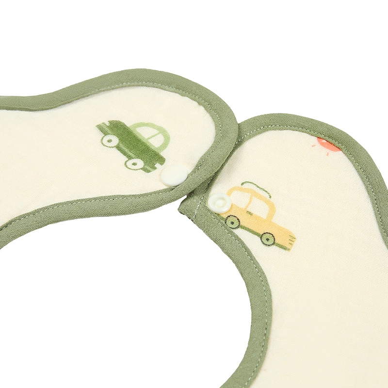 Bộ 2 yếm ăn cho bé muslin Bessla - Ô tô (0 - 2 tuổi) 7