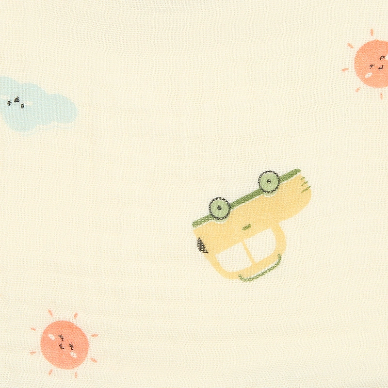 Bộ 2 yếm ăn cho bé muslin Bessla - Ô tô (0 - 2 tuổi) 8