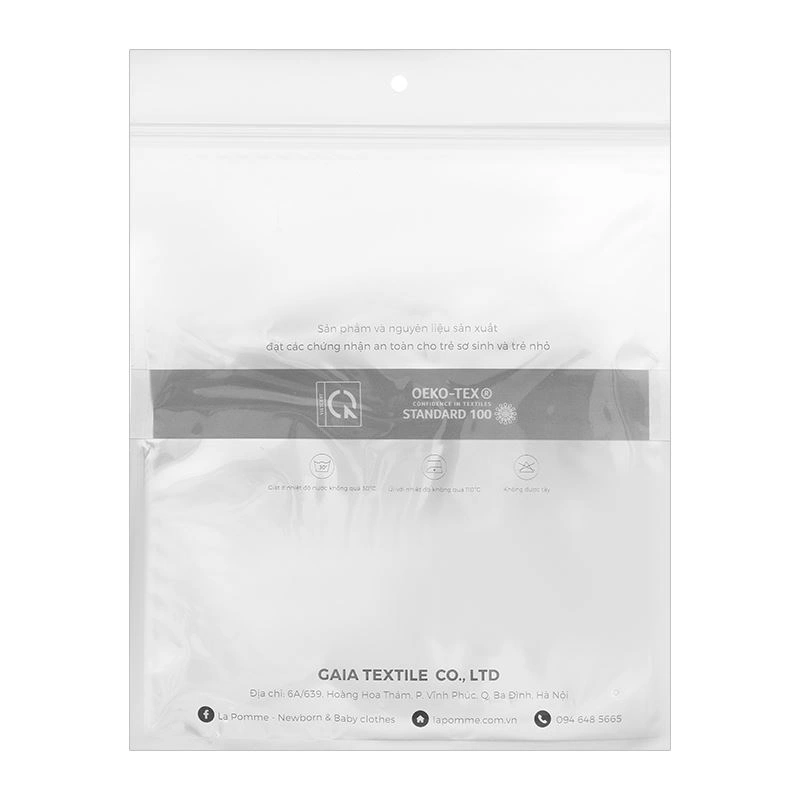 Yếm ăn cho bé sợi tre La Pomme - Nơ xanh dương (0 - 3 tháng) 7