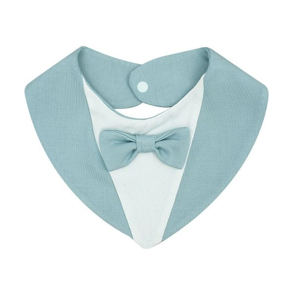 Yếm ăn cho bé La Pomme - Nơ xanh dương