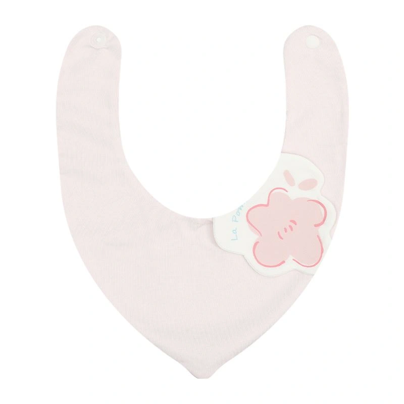 Yếm ăn cho bé sợi tre La Pomme - Màu hồng (0 - 3 tháng) 3