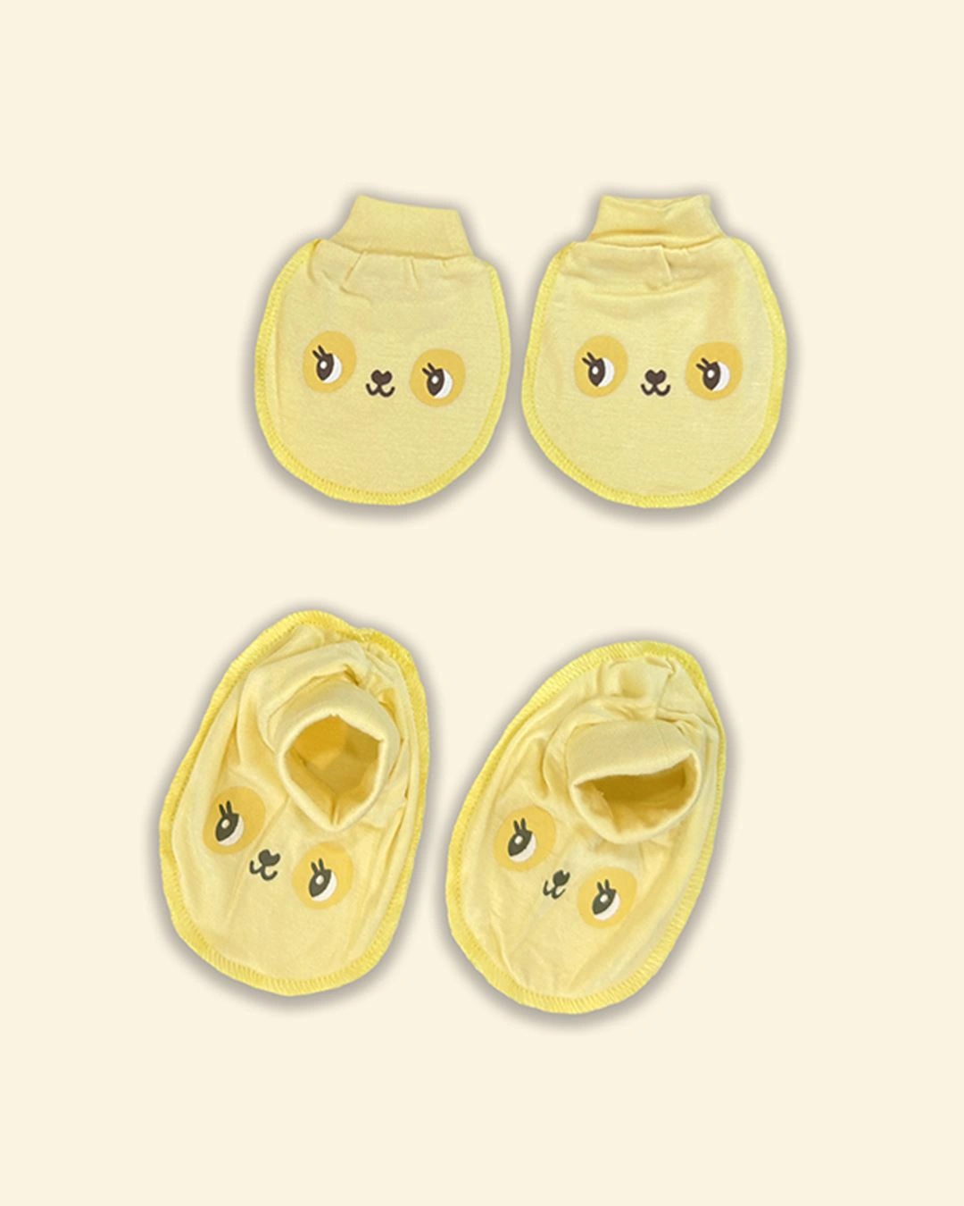 Bộ bao tay, bao chân in hình thú BabyMommy 0724 - Màu ngẫu nhiên (0 - 3 tháng) 2