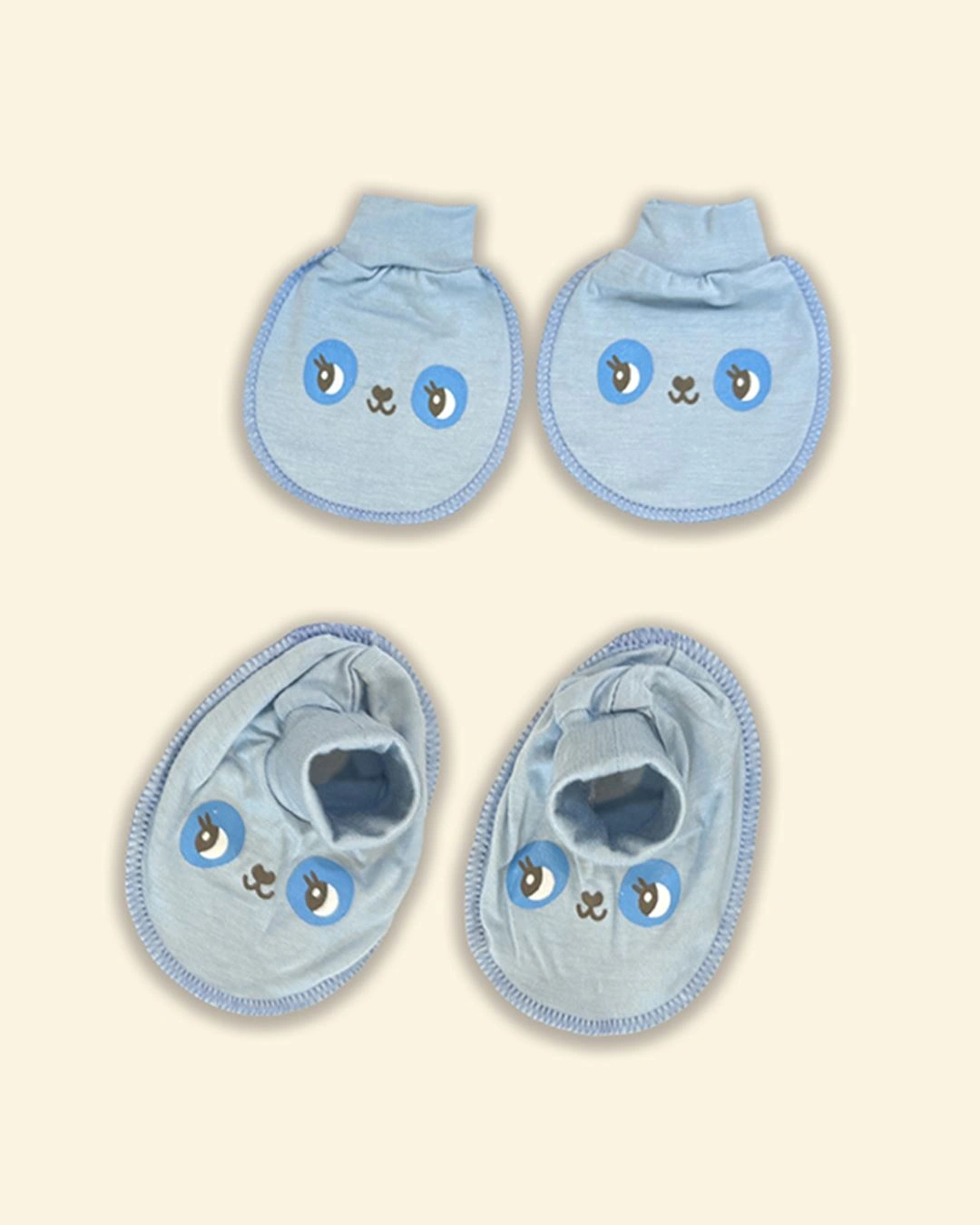 Bộ bao tay, bao chân in hình thú BabyMommy 0724 - Màu ngẫu nhiên (0 - 3 tháng) 4