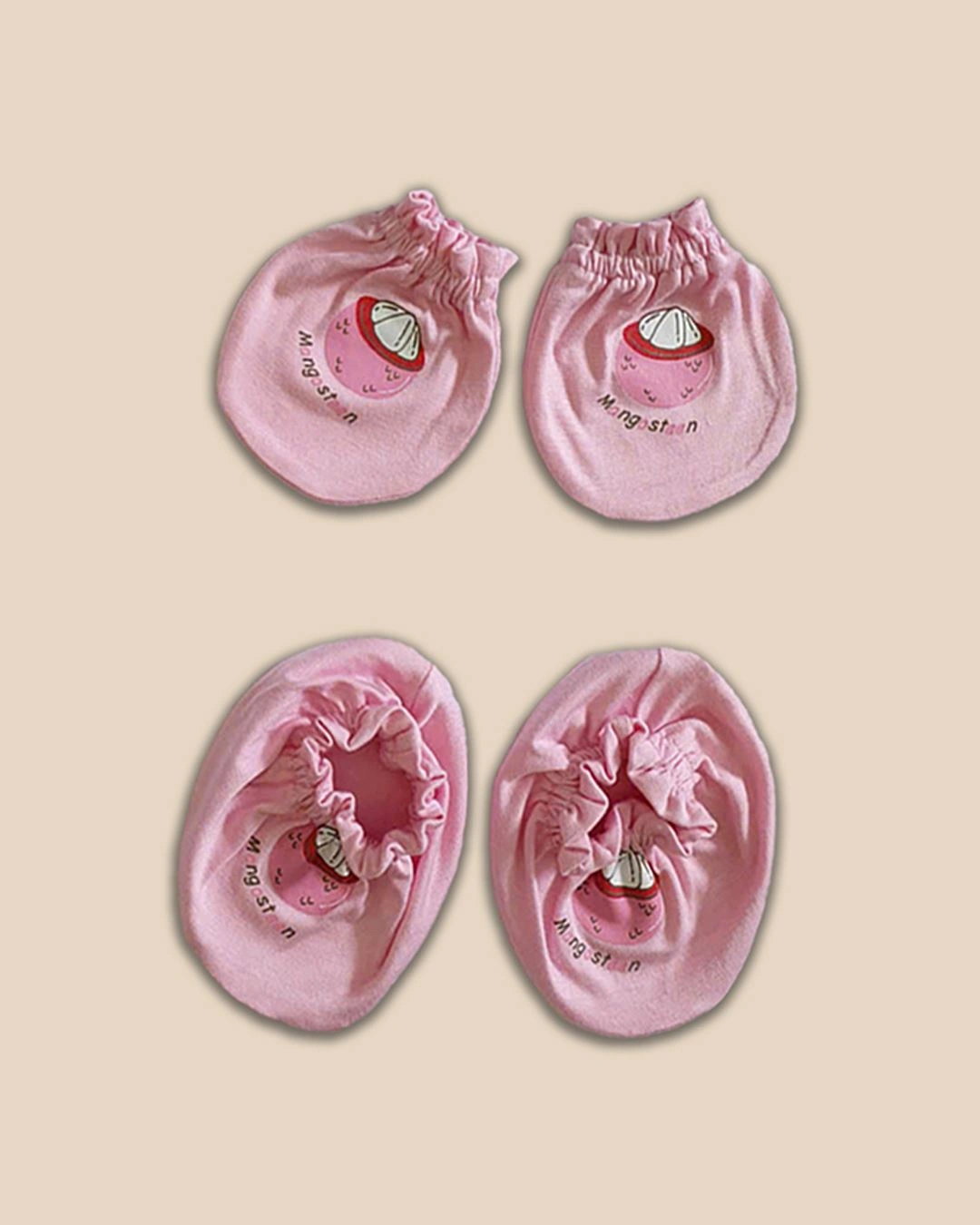 Bộ bao tay, bao chân in hình thú BabyMommy 0724 - Màu ngẫu nhiên (0 - 3 tháng) 8