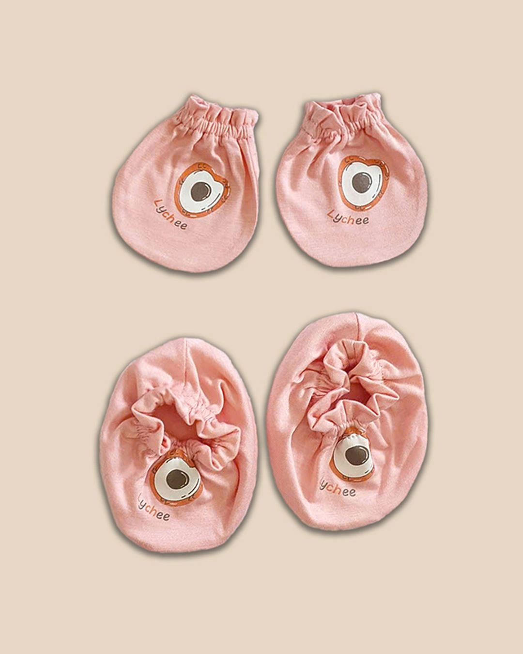 Bộ bao tay, bao chân in hình thú BabyMommy 0724 - Màu ngẫu nhiên (0 - 3 tháng) 10