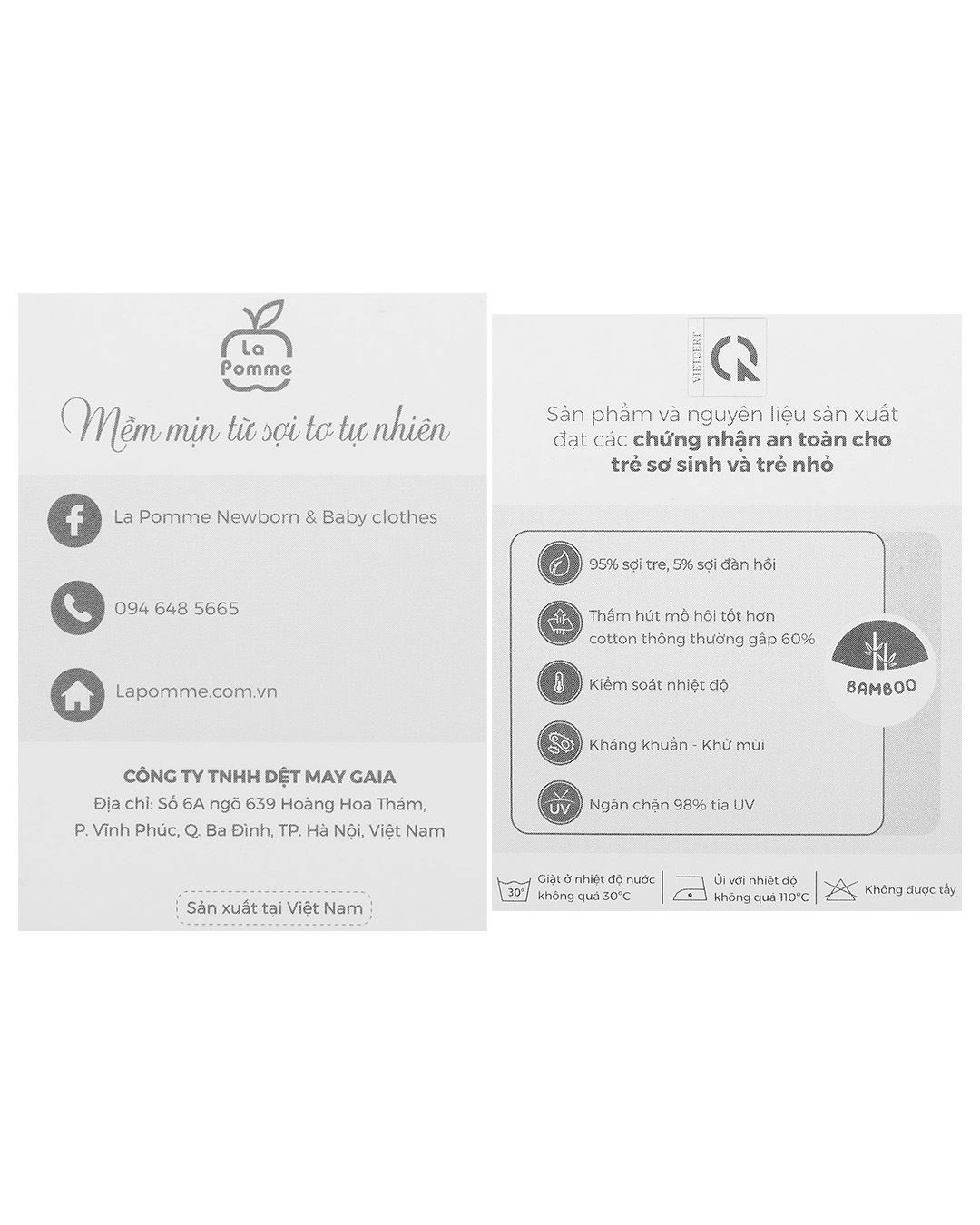 Set bao tay, bao chân dễ thương La Pomme màu be (0 - 3 tháng) 9