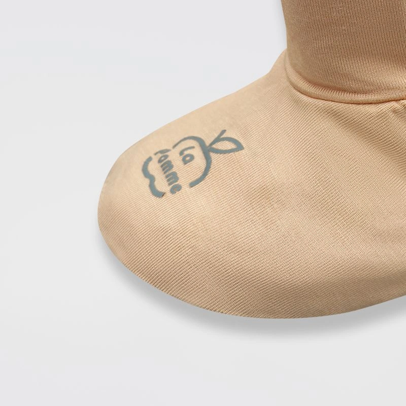 Set bao tay, bao chân mềm mịn La Pomme màu be đậm (0 - 3 tháng) 8