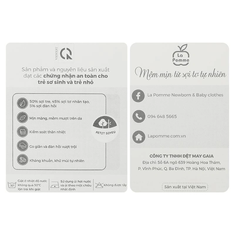 Set bao tay, bao chân người bạn êm mềm La Pomme màu hồng (0 - 3 tháng) 8