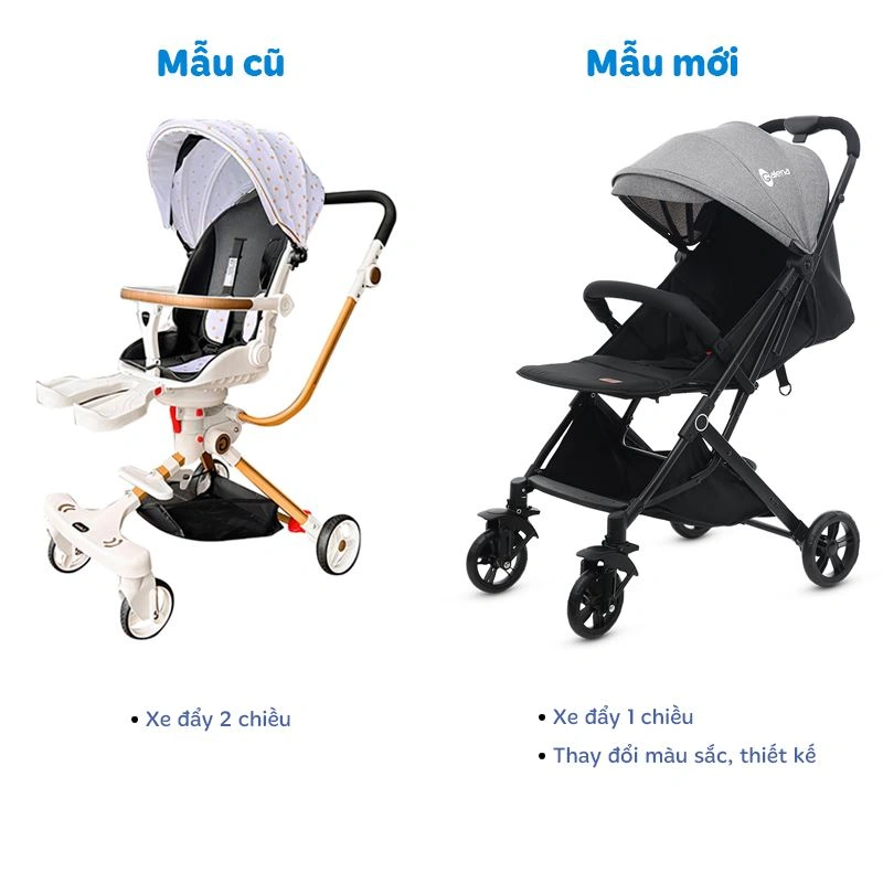 Xe đẩy 1 chiều gấp gọn Galena GA-ST05 (0 - 3 tuổi) - Màu đen 21