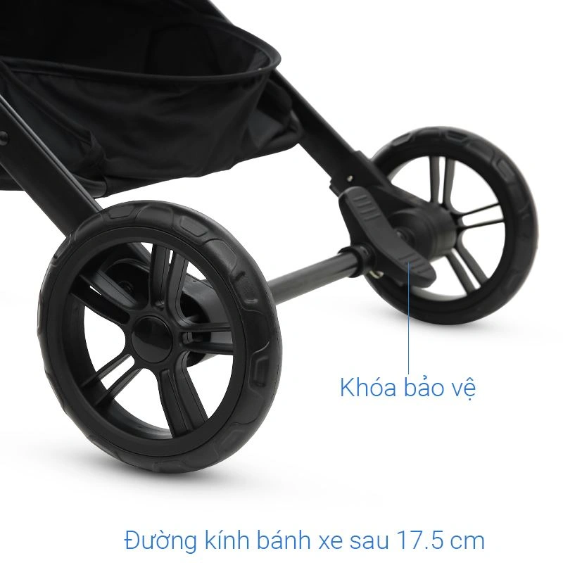 Xe đẩy 1 chiều gấp gọn Galena GA-ST05 (0 - 3 tuổi) - Màu đen 36