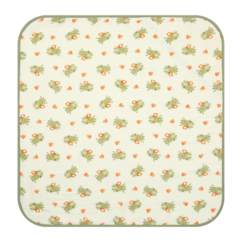 Khăn quấn cotton Bessla 70x70 cm - Rồng xanh 2