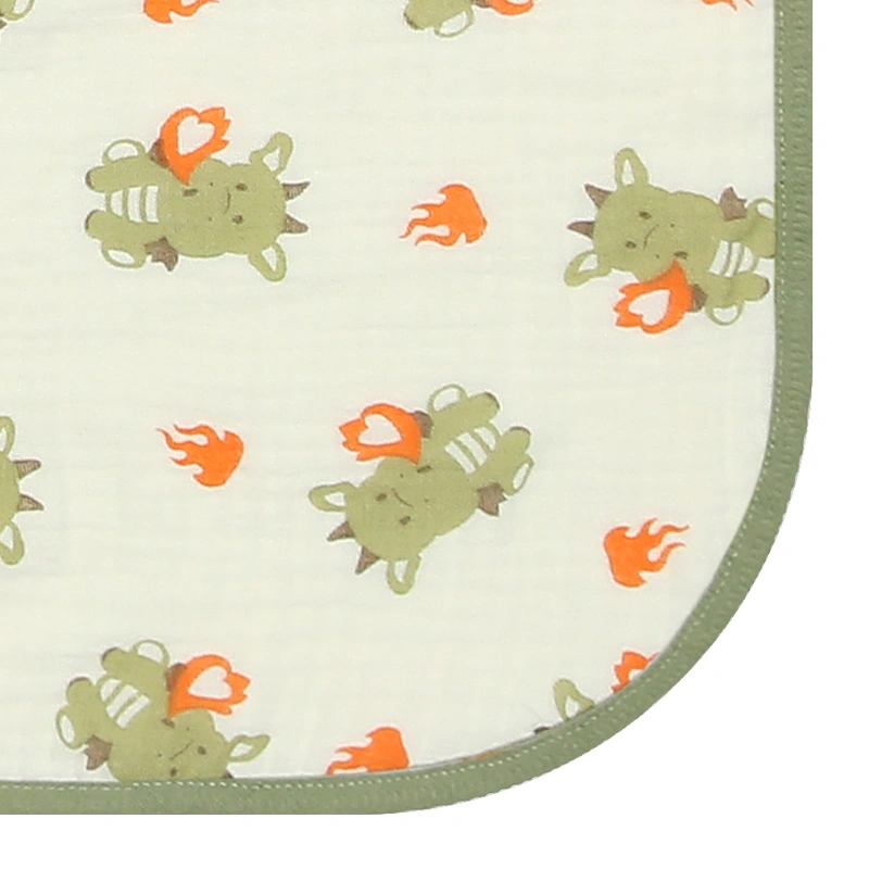 Khăn quấn cotton Bessla 70x70 cm - Rồng xanh 5