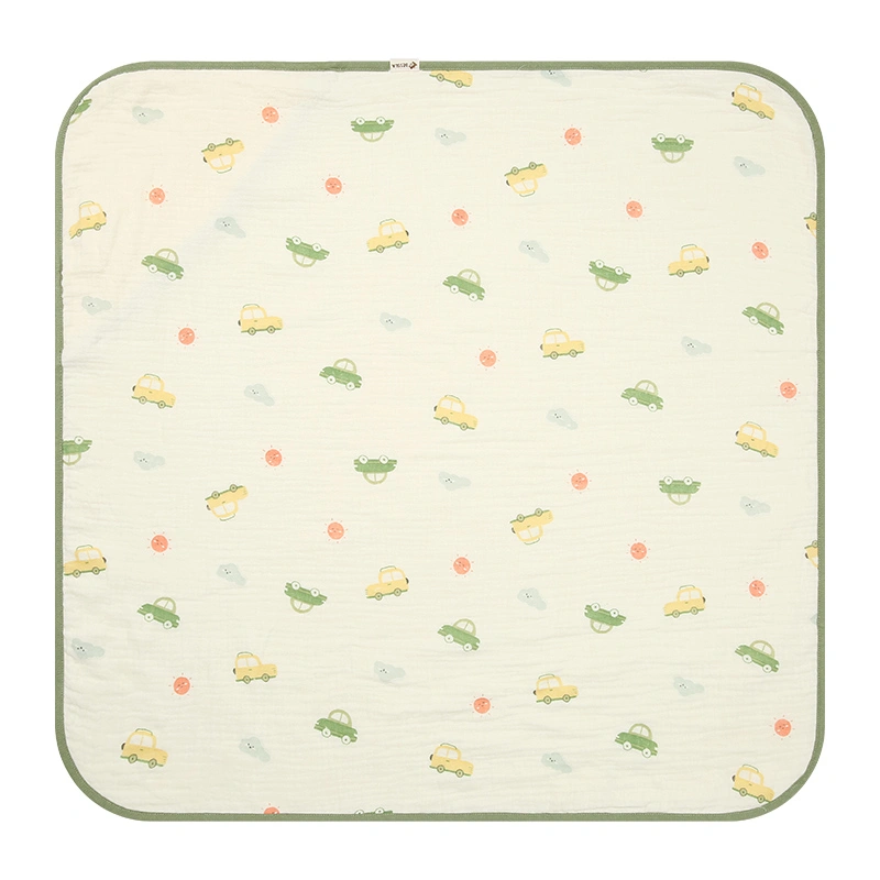 Khăn quấn cotton Bessla 70x70 cm - Rồng xanh 9