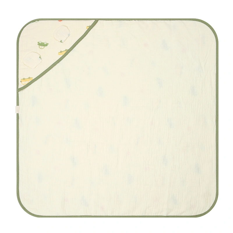 Khăn quấn cotton Bessla 70x70 cm - Rồng xanh 10