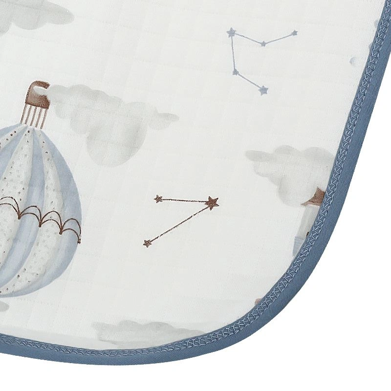 Khăn quấn cotton TOP KIDS 90x90 cm - Khinh khí cầu đỏ 19