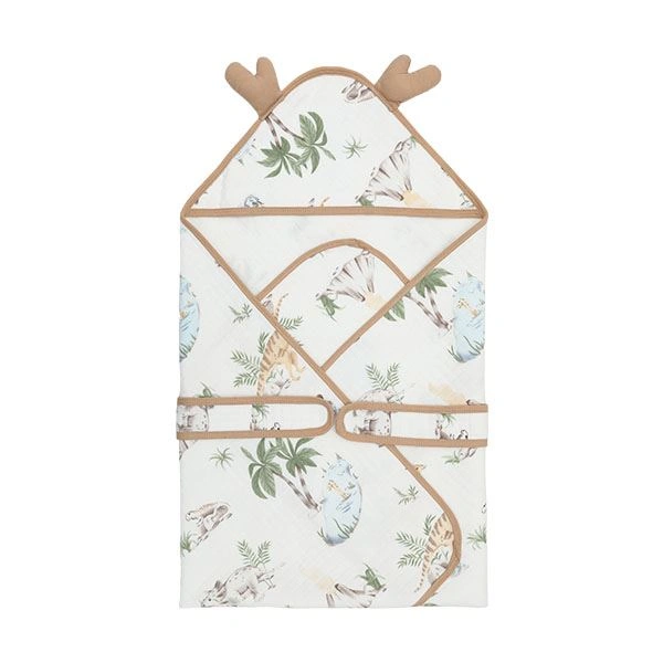 Khăn quấn TOP KIDS cotton nâu