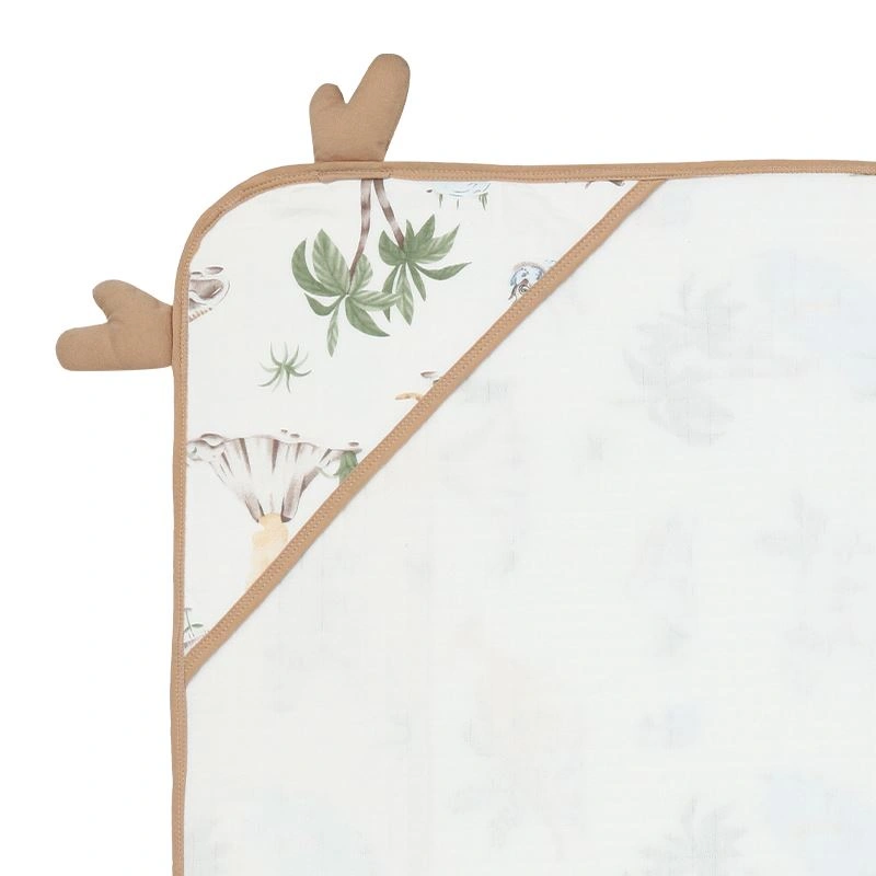 Khăn quấn cotton TOP KIDS 90x90 cm - Khinh khí cầu đỏ 11