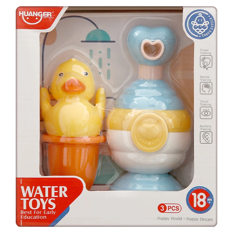 Đồ chơi nhà tắm con vịt Huanger 3LHE8073 (3 chi tiết) 4