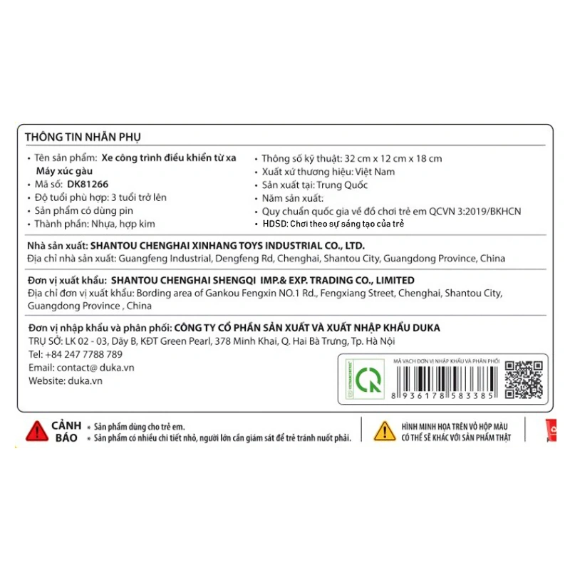 Đồ chơi xe công trình điều khiển từ xa - máy xúc gầu WINKA DK81266 6