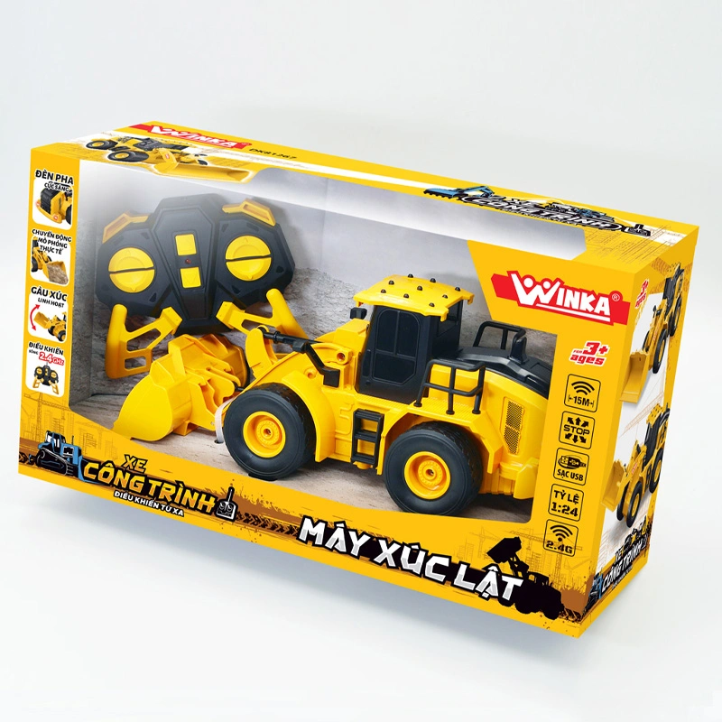 Đồ chơi xe công trình điều khiển từ xa - máy xúc lật WINKA DK81267 2