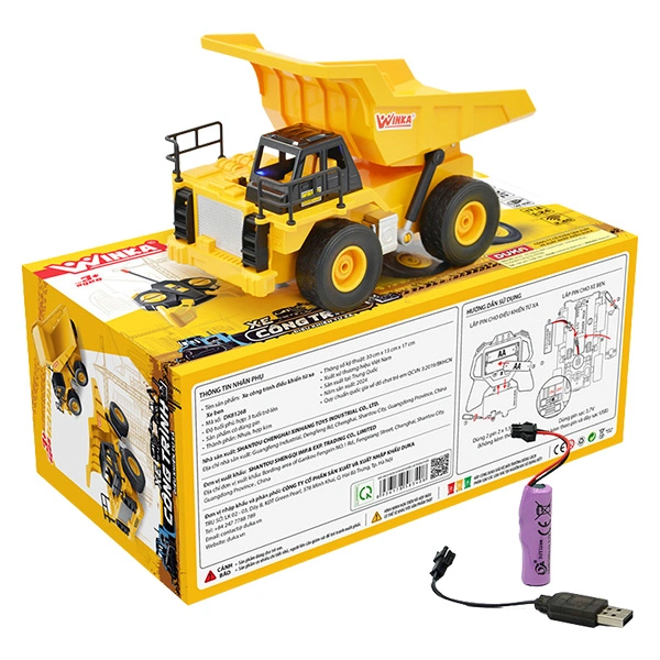 Đồ chơi xe công trình điều khiển từ xa - xe ben WINKA DK81268 1