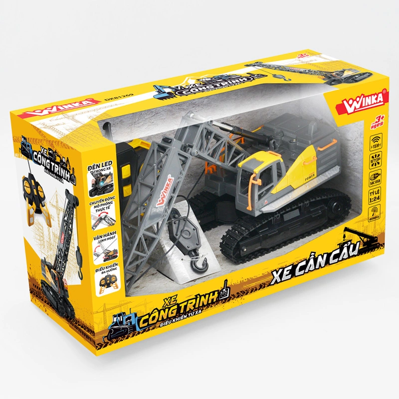 Đồ chơi xe công trình điều khiển từ xa - xe cần cẩu WINKA DK81269 2
