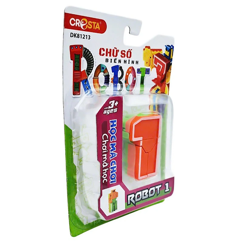Đồ chơi chữ số biến hình robot 1 CRESTA DK81213 3