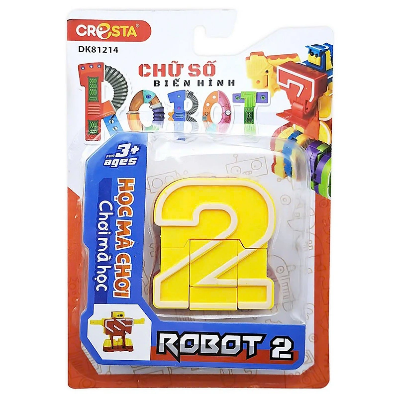 Đồ chơi chữ số biến hình robot 2 CRESTA DK81214 2