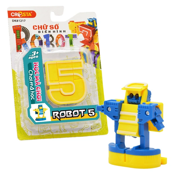 Đồ chơi chữ số biến hình robot 5 CRESTA DK81217 1