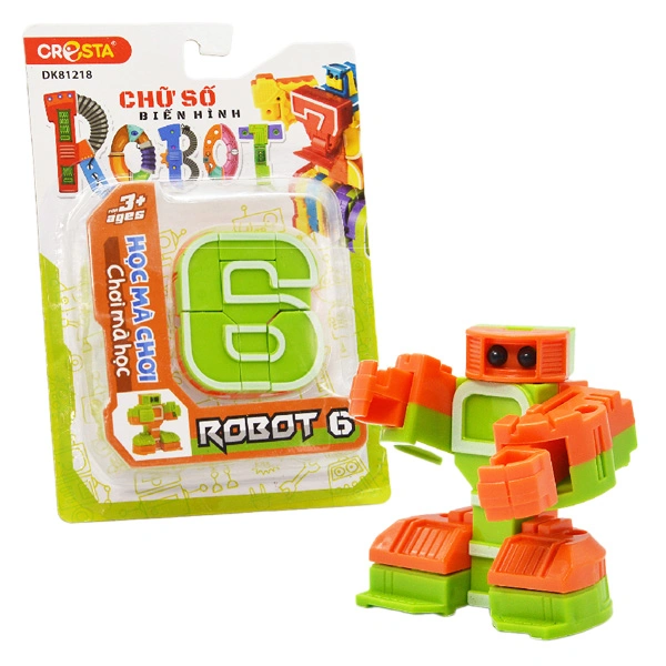 Đồ chơi chữ số biến hình robot 6 CRESTA DK81218 1