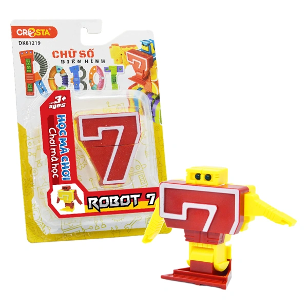 Đồ chơi chữ số biến hình robot 7 CRESTA DK81219 1
