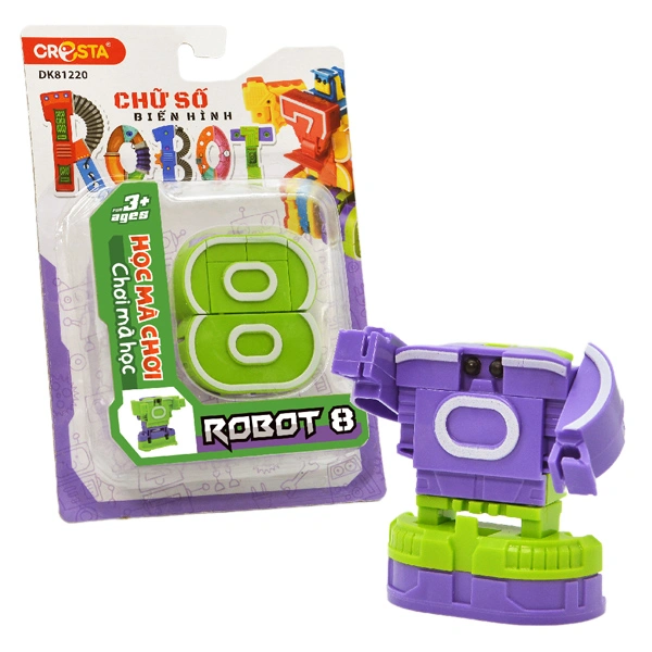 Đồ chơi chữ số biến hình robot 8 CRESTA DK81220 1
