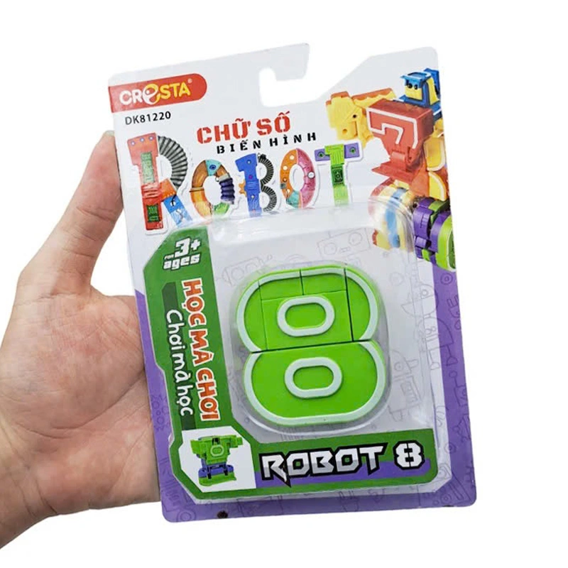 Đồ chơi chữ số biến hình robot 8 CRESTA DK81220 3