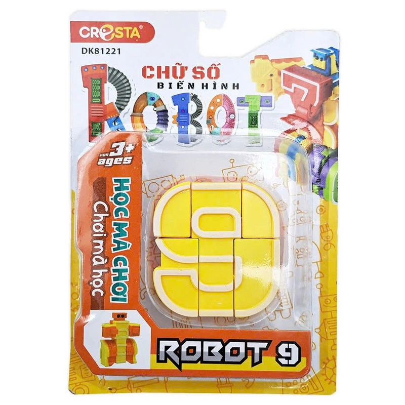 Đồ chơi chữ số biến hình robot 9 CRESTA DK81221 2