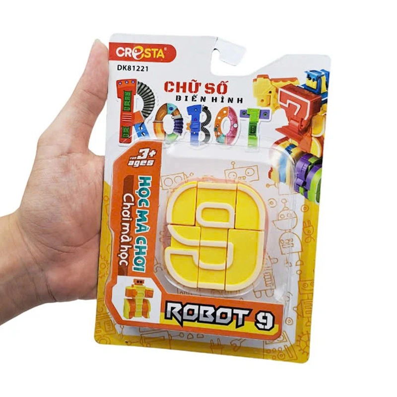 Đồ chơi chữ số biến hình robot 9 CRESTA DK81221 3