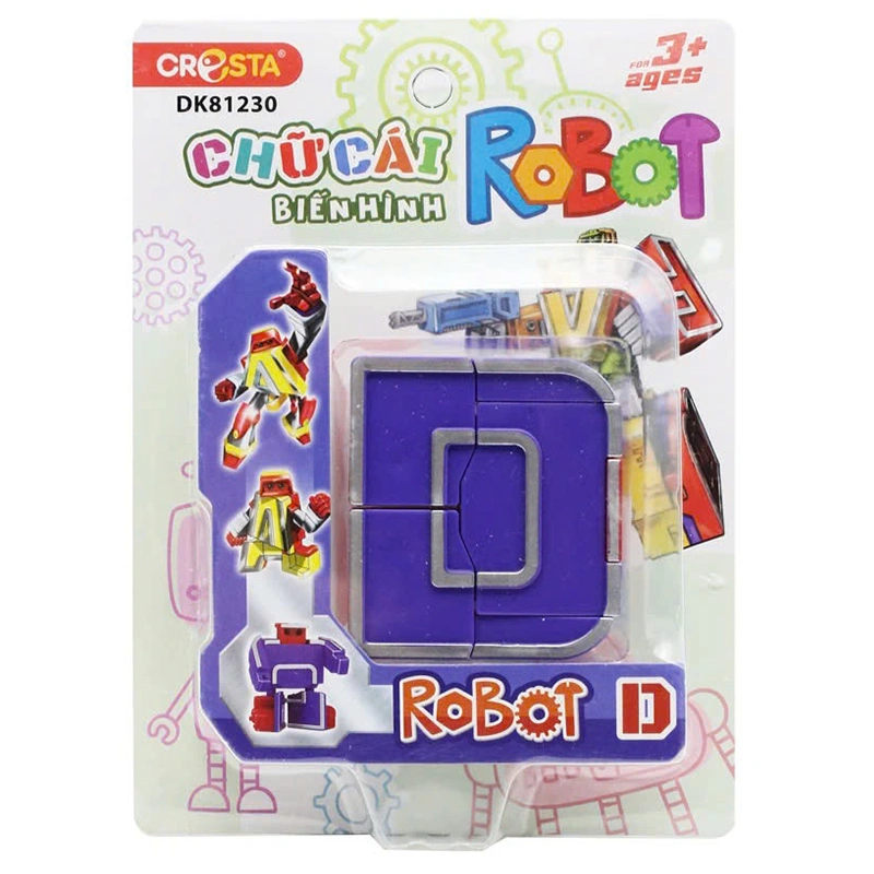 Đồ chơi chữ cái biến hình robot D CRESTA DK81230 2