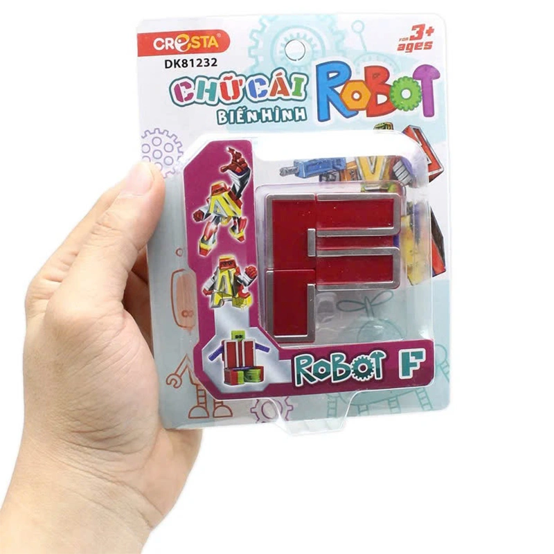 Đồ chơi chữ cái biến hình robot F CRESTA DK81232 3