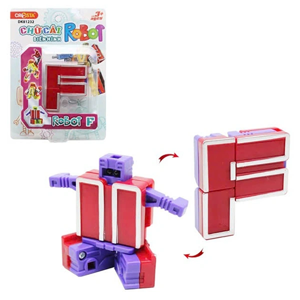 Đồ chơi chữ cái biến hình robot F CRESTA DK81232 1