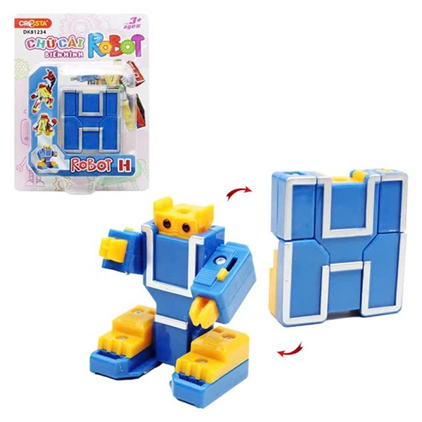 Đồ chơi chữ cái biến hình robot H CRESTA DK81234 1