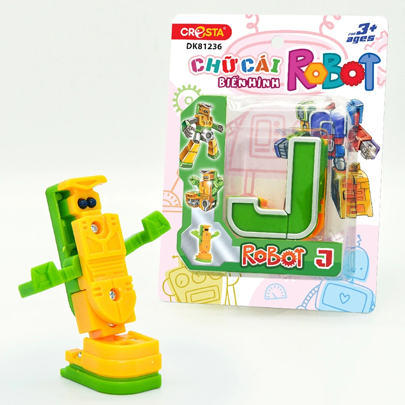 Đồ chơi chữ cái biến hình robot J CRESTA DK81236 2