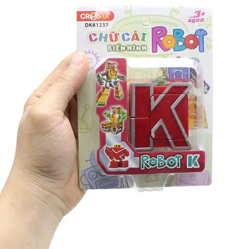 Đồ chơi chữ cái biến hình robot K CRESTA DK81237 3