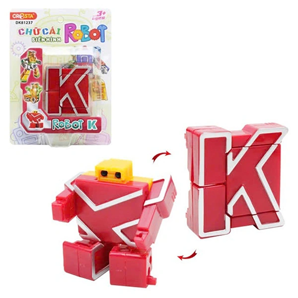 Đồ chơi chữ cái biến hình robot K CRESTA DK81237 1