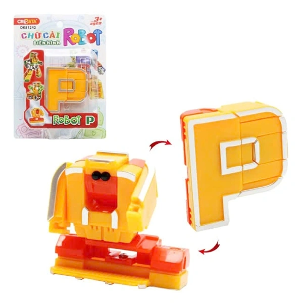 Đồ chơi chữ cái biến hình robot P CRESTA DK81242 1