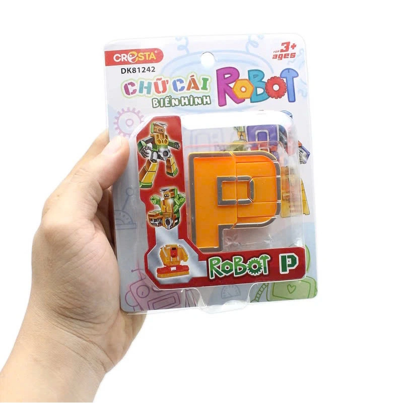 Đồ chơi chữ cái biến hình robot P CRESTA DK81242 3