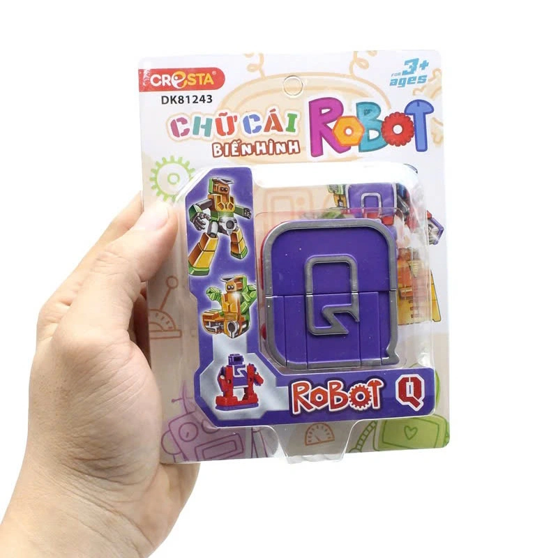 Đồ chơi chữ cái biến hình robot Q CRESTA DK81243 3