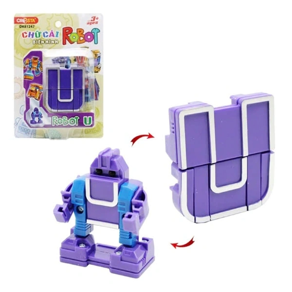 Đồ chơi chữ cái biến hình robot U CRESTA DK81247 1
