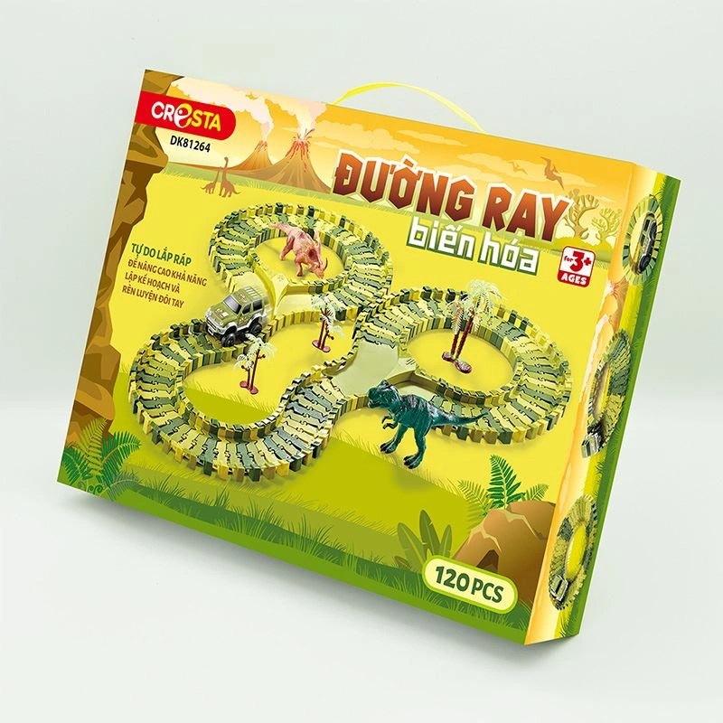 Đồ chơi mô hình đường ray biến hóa CRESTA DK81264 (120 chi tiết) 2
