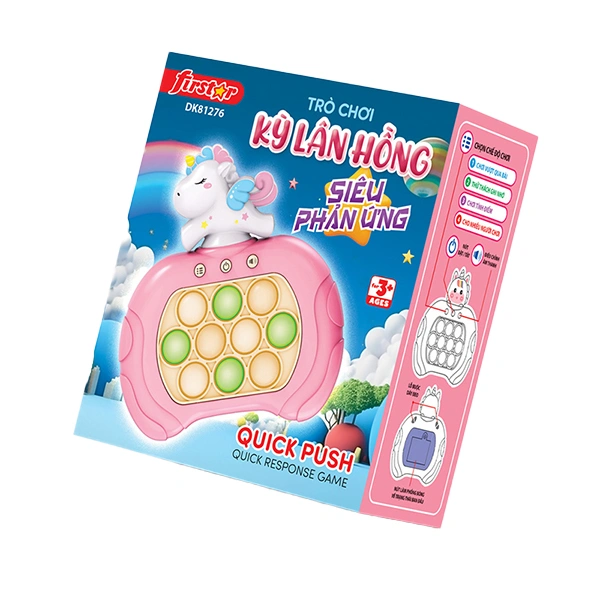 Đồ chơi pop it kỳ lân hồng - siêu phản ứng Firstar DK81276 1