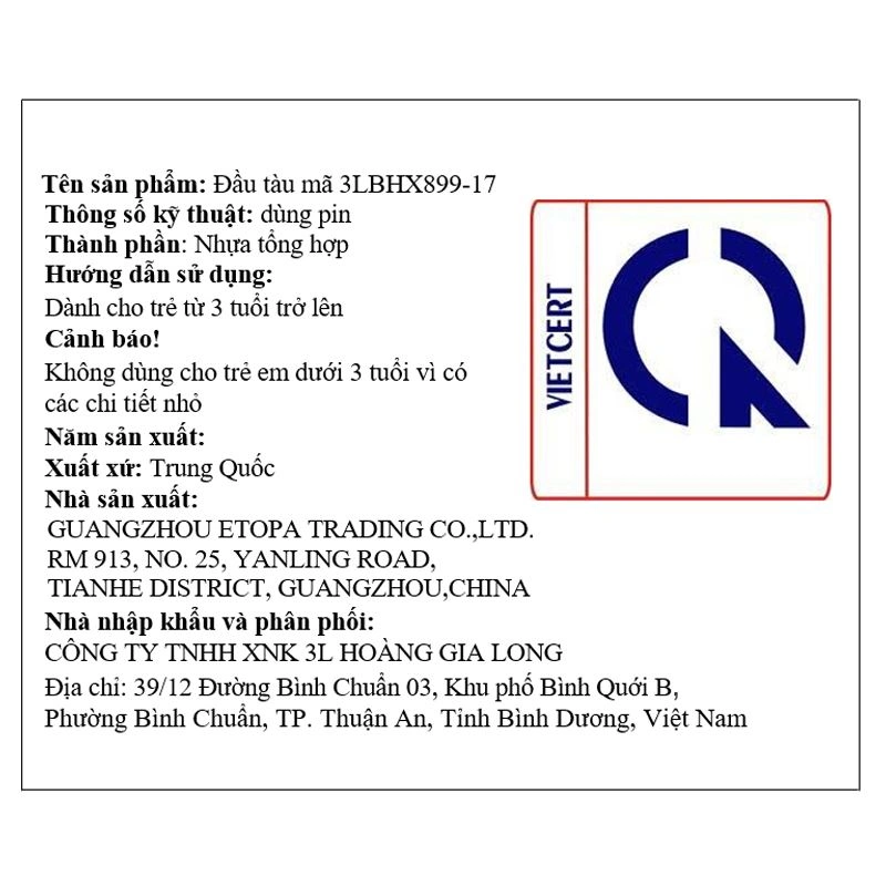 Đồ chơi mô hình đầu tàu xe lửa trong suốt 3L 3LBHX899-17 - Màu ngẫu nhiên 8