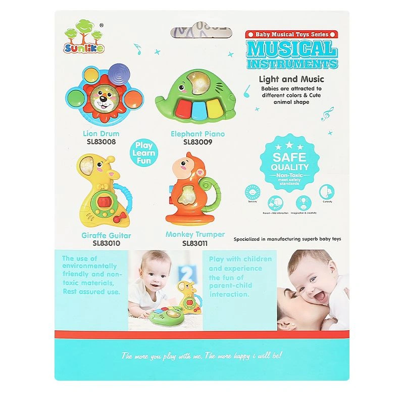 Đồ chơi lục lạc đàn ghi ta con hươu SUNLIKE BABY TOYS SL83010 5